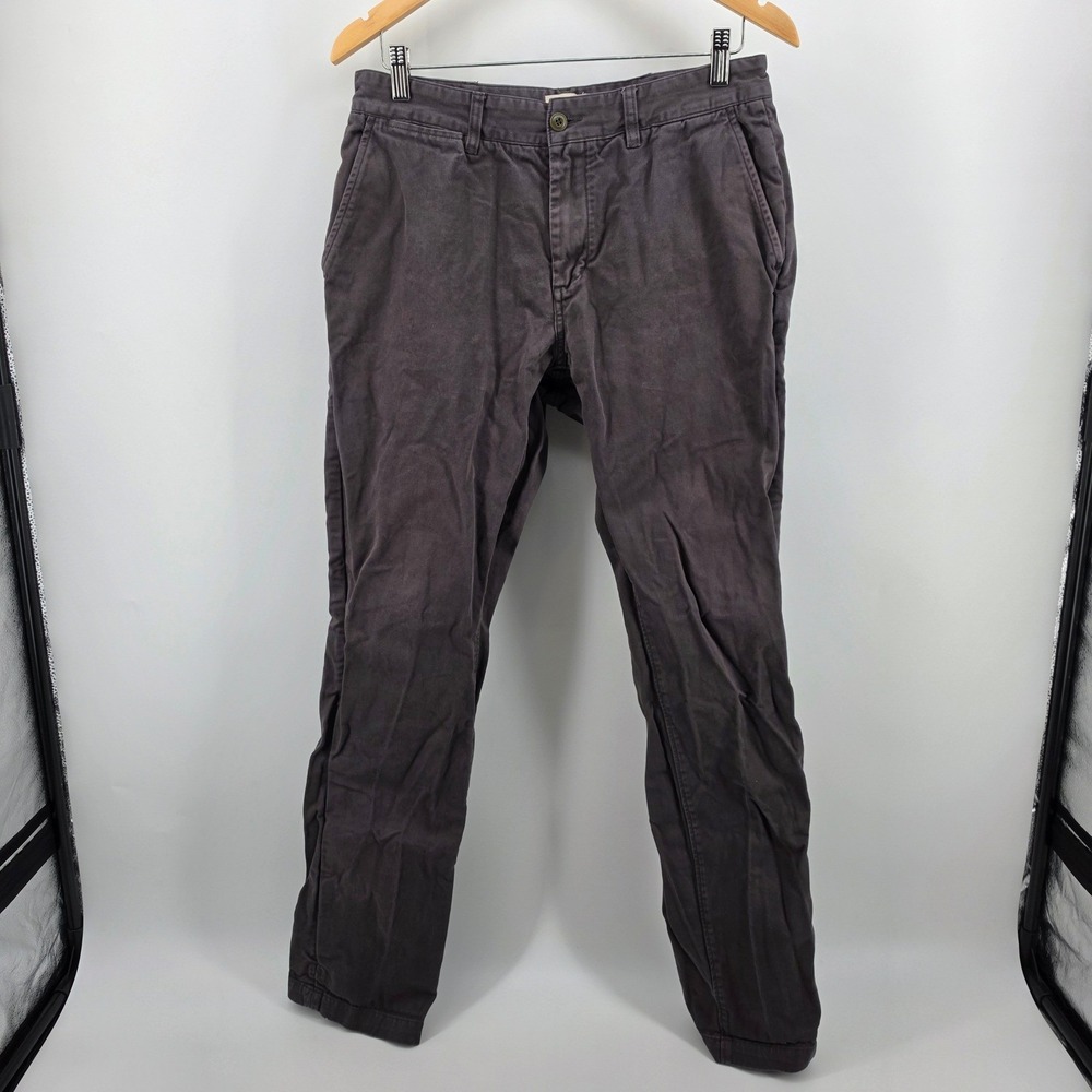 Taylor Stitch The Foundation Pant Slim Fit Charcoal Gray Organic Cotton 32 x 33